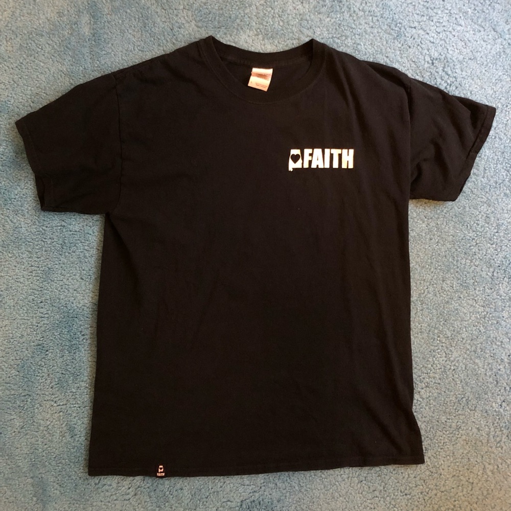 Black Large Faith Skate Supply T-Shirt